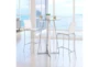 Woven White Contract Grade Bar Stool With Back Set Of 2 - Room