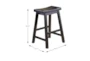 Marcel Black 36" Kitchen Counter With Stool Set For 4 - Detail
