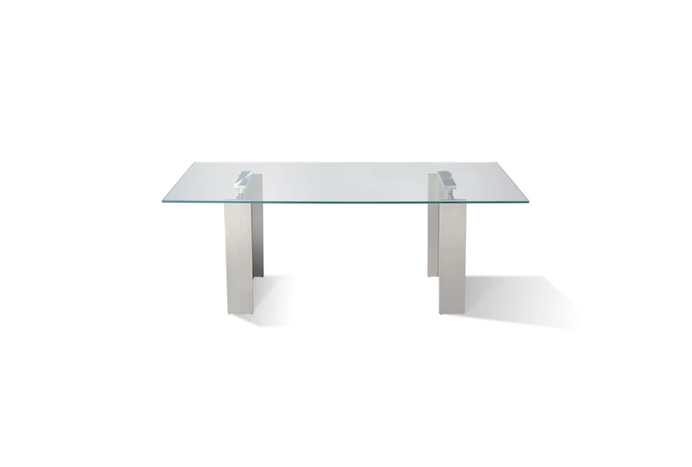 Omnia 84" Glass Dining Table
