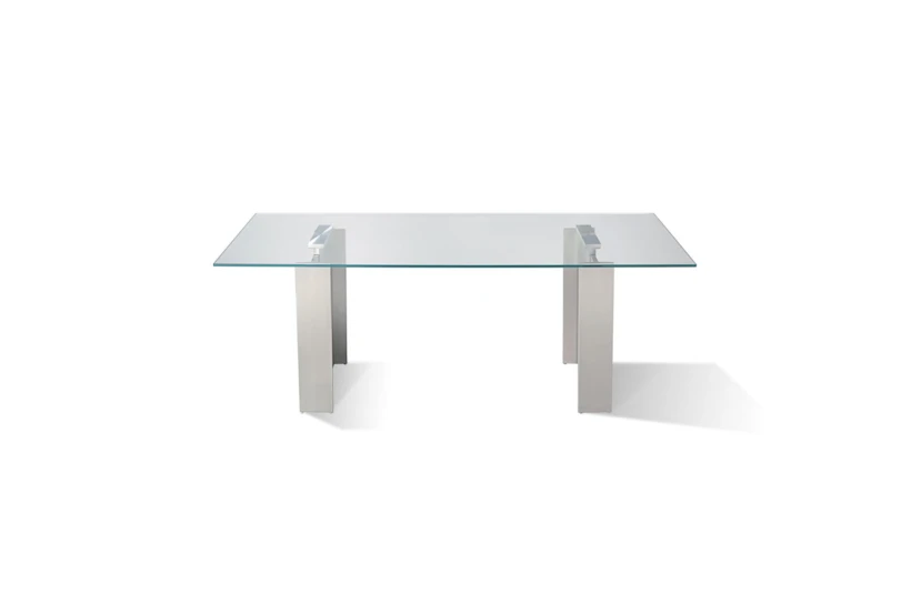 Omnia 84" Glass Dining Table - 360