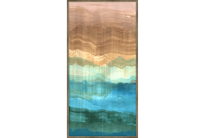 27X54 Sunset Over The Peak I With Bronze Frame - 360