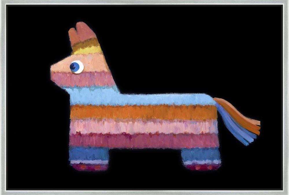24X36 Pinata I With Silver Frame