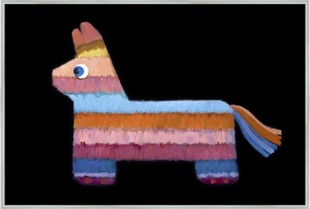 36X54 Pinata I With Silver Frame