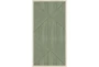 24X48 Organic Geometric Moss Green With Birch Frame - Signature