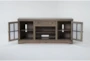 Preston II Brown 70" Traditional TV Stand - Front