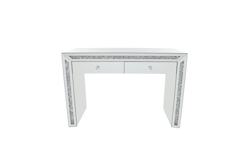 Darcena Silver Glam 47" Desk With 2 Drawers - 360