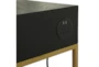 Ronda Vista Black Modern Desk - Detail
