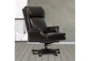 Lowry Brown Leather Rolling Office Desk Chair - Signature