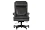 Richland Black Leather Rolling Office Desk Chair - Front
