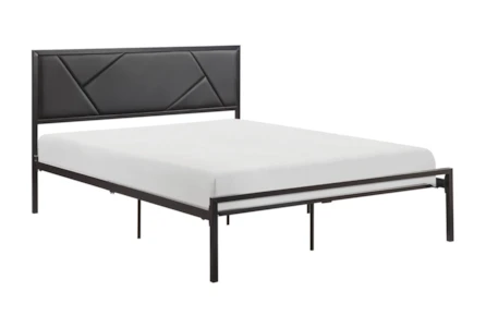 dramatisch Eigenaardig venster Evian Gunmetal Queen Metal Platform Bed | Living Spaces