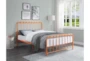Simone Orange Full Metal Platform Bed - Room