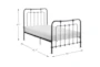 Danridge Gunmetal Twin Metal Platform Bed - Detail