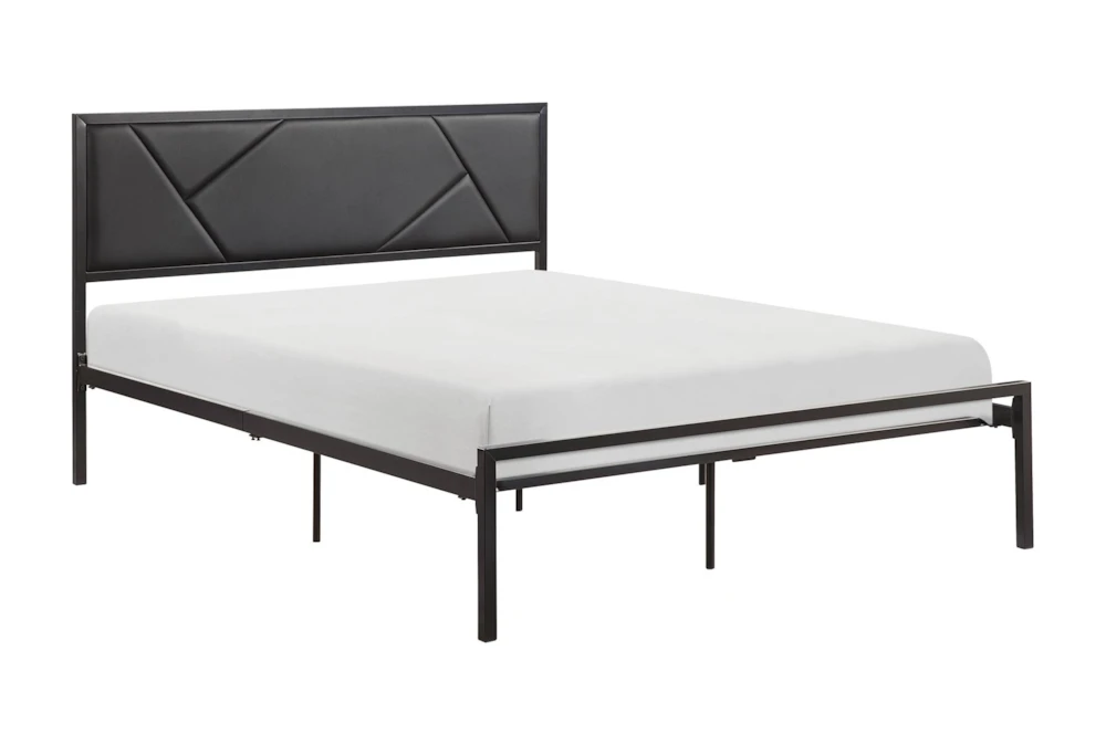 Evian Gunmetal Full Metal Platform Bed