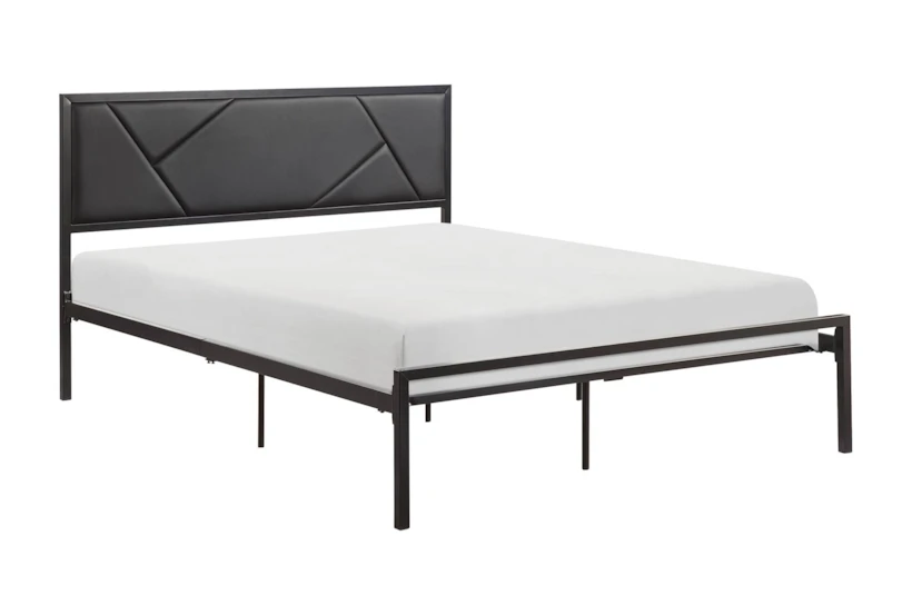 Evian Gunmetal Full Metal Platform Bed - 360