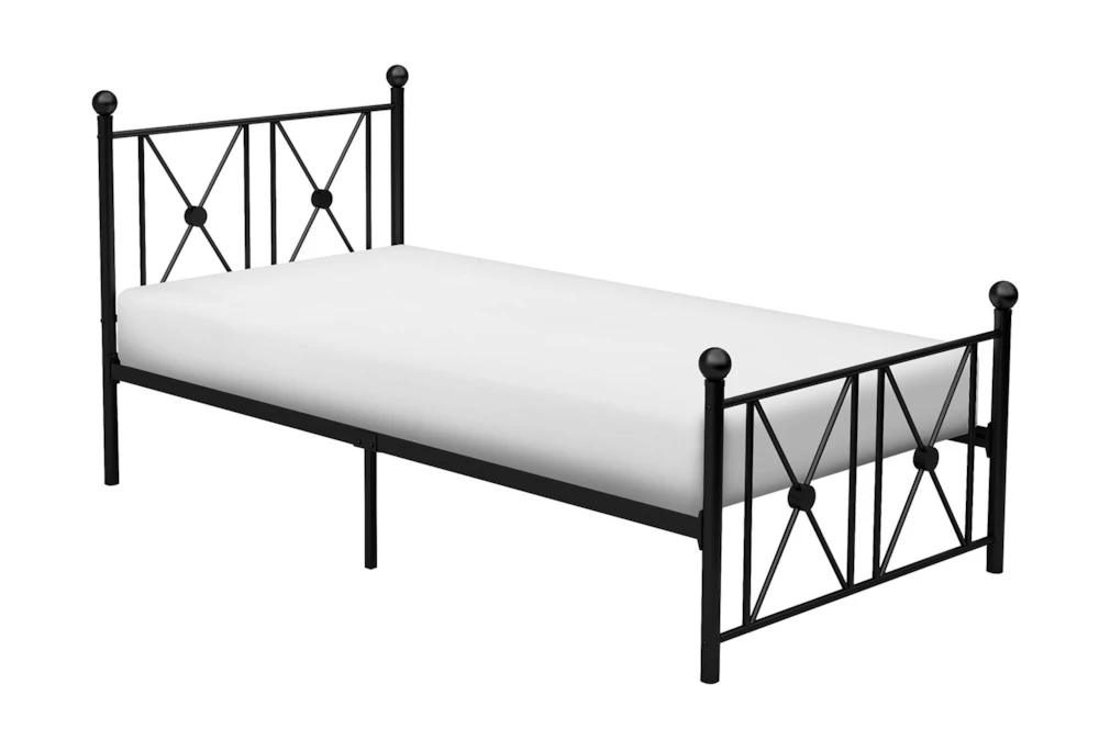 Potrero Black Twin Metal Platform Bed