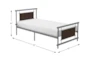 Makenna Grey Twin Metal Platform Bed - Detail