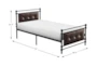Hayden Black Twin Metal Platform Bed - Detail