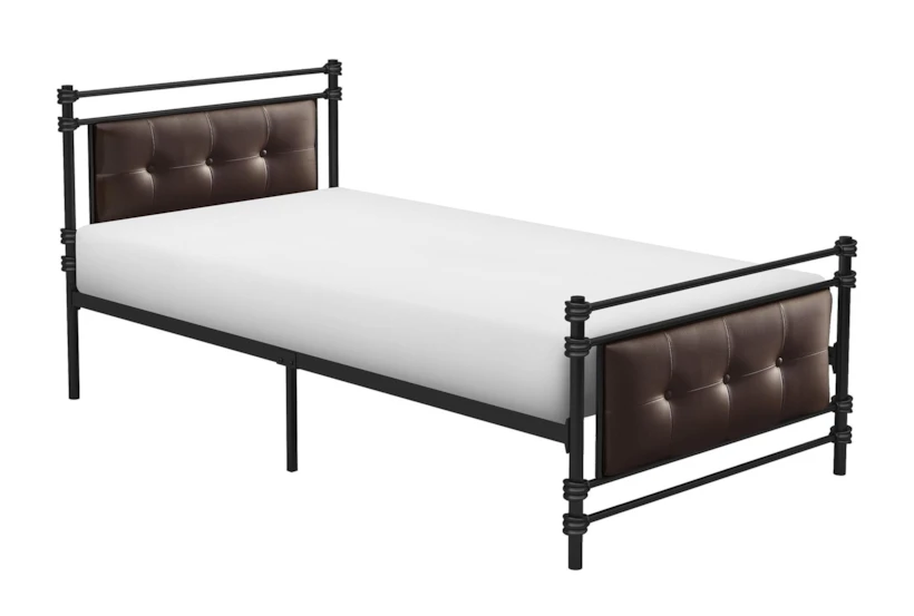 Hayden Black Twin Metal Platform Bed - 360