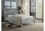 Heston White Full Metal Platform Bed - Room