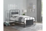 Forge Silver Twin Metal Platform Bed - Room