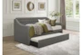 Filmore Grey Twin Upholstered Daybed With Trundle - Room