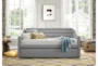 Luxe Grey Twin Upholstered Daybed With Trundle - Room