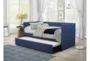 Tulney Blue Twin Upholstered Daybed With Trundle - Room