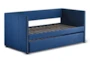 Tulney Blue Twin Upholstered Daybed With Trundle - Side