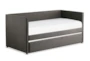 Tulney Grey Twin Upholstered Daybed With Trundle - Signature