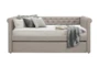 Callie Grey Twin Upholstered Daybed With Trundle - Front
