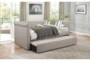 Callie Grey Twin Upholstered Daybed With Trundle - Room