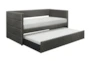 Meyer Grey Twin Upholstered Daybed With Trundle - Signature
