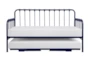 Adalie Navy Twin Metal Daybed With Lift-Up Trundle - Front