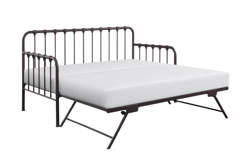 Adalie Bronze Twin Metal Daybed With Lift-Up Trundle - 360