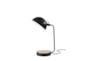 18 Inch Matte Black Metal Swivel Dome Desk Table Lamp With Wireless Charge +Usb - Detail