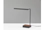 16 Inch Black Metal Led Desk Table Lamp With Usb - Detail