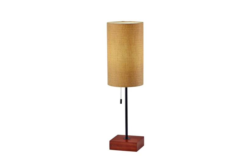 27 Inch Yellow Shade Stem Table Lamp - 360