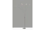 93 Inch Silver Steel Led 5 Light Minimalist Arc Floor Lamp - Detail
