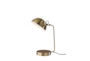 18 Inch Antique Brass  Swivel Dome Desk Table Lamp With Wireless Charge +Usb - Signature