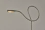 38 Inch Silver Steel Led Gooseneck Eternity Desk Table Lamp - Detail
