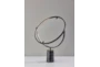 25 Inch Smoke Glass + Led Circles Table Lamp - Detail