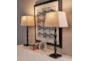 27 Inch Bronze Bamboo Style Stick Table Lamps - Set Of 2 - Room