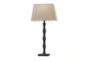 27 Inch Bronze Bamboo Style Stick Table Lamps - Set Of 2 - Signature