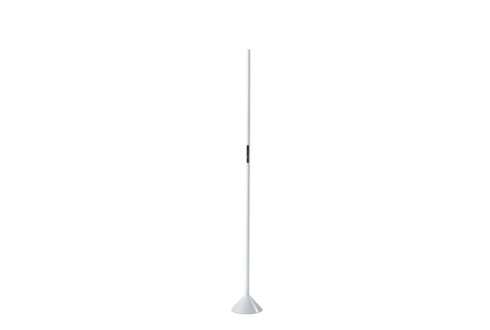 58 Inch White Metal Led Wall Washer Floor Lamp