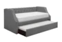 Adalie Grey Twin Upholstered Daybed With Trundle - Signature