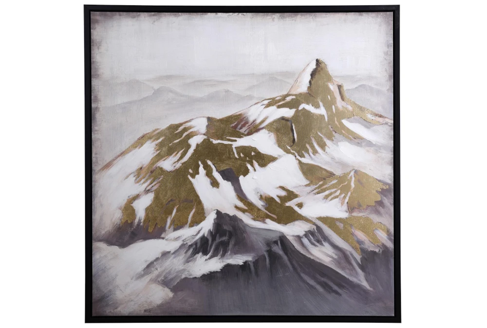 41X42 Canvas Of Mountain Tops First Snow