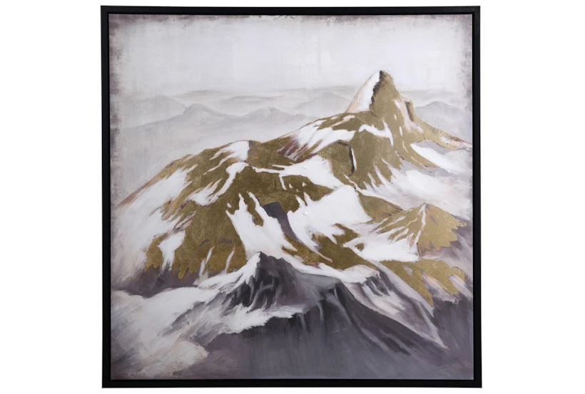41X42 Canvas Of Mountain Tops First Snow - 360