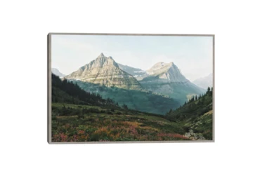 25X37 Glacier National Park With Light Grey Frame By Drew & Jonathan For Living Spaces