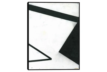 31X41 W Abstract With Black Frame By Drew & Jonathan For Living Spaces - Main
