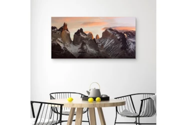 48X24 Snowcapped Paine Massif In Patagonia Gallery Wrap By Drew & Jonathan For Living Spaces